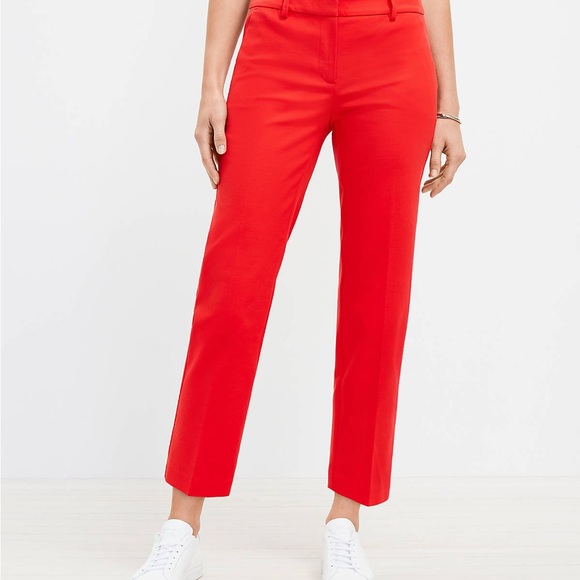NWT New Loft Riviera Slim Pants in Doubleweave Women Size 6 - Picture 1 of 4